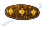  Προειδοποιητικό Φωτιστικό σώμα LED Vision Alert Ellipse 12-24V Πορτοκαλί για Αυτοκίνητο ή Μοτοσυκλέτα 