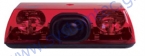 Διπλός φάρος (Μίνι Φωτεινή Μπάρα) με ενσωματωμένη σειρήνα Vision Alert 701.H51, Κόκκινος 