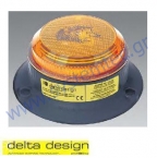  Φάρος (Φανός) STROBE της Delta Design Hedgehog XENON 10-100V ή 20-72V, IP65, Σε Κόκκινο ή Πορτοκαλί Χρώμα, Mόνιμης/Σταθερής Τοποθέτησης 