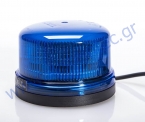  LED Signal B16 Blue Magnetic Mount - Φάρος LED Μπλε Μαγνητικός με Αντάπτορα Αναπτήρα - Πιστοποίηση ECER65 