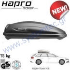 HAPRO Traxer Αntra 4.6 - Μπαγκαζιέρα Οροφής (370 lt), Ανθρακί Χρώμα, Master-Fit Plus, Ωφέλιμο Φορτίο 75 kg, Μεγάλου Πλάτους, Made in Holland HAPRO Traxer Αntra 4.6 - Μπαγκαζιέρα Οροφής (370 lt), Ανθρακί Χρώμα, Master-Fit Plus, Ωφέλιμο Φορτίο 75 kg, Μεγάλου Πλάτους, Made in Holland