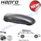 HAPRO Traxer Αntra 6.6 - Μπαγκαζιέρα Οροφής (410 lt), Ανθρακί Χρώμα, Master-Fit Plus, Ωφέλιμο Φορτίο 75 kg, Μεσαίου Πλάτους, Made in Holland HAPRO Traxer Αntra 6.6 - Μπαγκαζιέρα Οροφής (410 lt), Ανθρακί Χρώμα, Master-Fit Plus, Ωφέλιμο Φορτίο 75 kg, Μεσαίου Πλάτους, Made in Holland