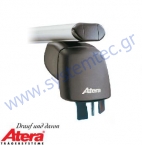  Γερμανική Σχάρα Οροφής Atera τύπου SIGNO ASF FixRack με Ράβδους Αλουμινίου (Οval) AEROBARS για Opel Astra 12/09- (045123) 