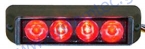  Φωτιστικό σώμα LED τύπου SLED04B-R 12V Κόκκινο για Αυτοκίνητο ή Μοτοσυκλέτα 