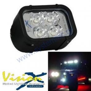    LED FLOOD  Vision X USA,  Xmitter,  IL-41 (4" , 4-LED  3-Watt, 9-32 VDC), 720 Lumens 