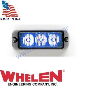  WHELEN RSB03ZCR - Για Σταθερή Εξωτερική Τοποθέτηση Φωτιστικό σώμα LED - Τρία (3) LED με Ενσωματωμένα Κάτοπτρα - 15 Συχνότητες Αναλαμπών - Made in USA 