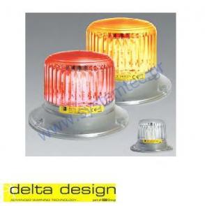  Φάρος (Φανός) 220V LED της Delta Design MX-LED 220V, IP65, Σε Κόκκινο ή Πορτοκαλί Χρώμα, Φάρος για Σπίτι, Γκαράζ, Κήπο, Βιομηχανία 