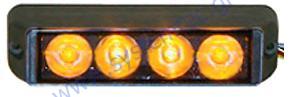  Φωτιστικό σώμα LED τύπου SLED04B-Υ 24V Πορτοκαλί για Αυτοκίνητο ή Μοτοσυκλέτα 